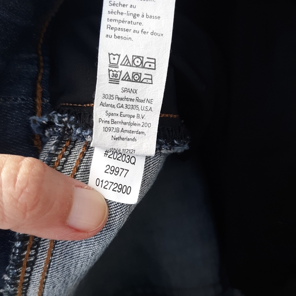 Spanx Skinny Jeans size Large Distressed Ankle - Picture 11 of 11